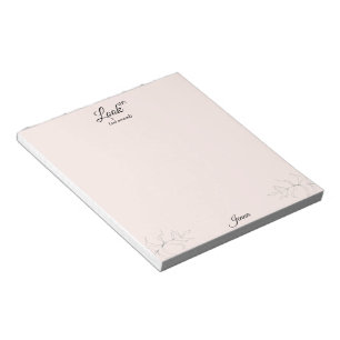 Aangepaste scriptnaam Christian Blush  Notitieblok