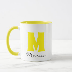 Aangepaste scriptnaam en -monogram mok