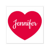 Aangepaste scriptnaam Gepersonaliseerd hart Zelfinktende Stempel (Design)