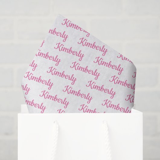 Aangepaste scriptnaam Gepersonaliseerd Tissuepapier (Cadeauzakje)