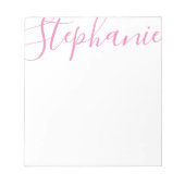 Aangepaste scriptnaam notitieblok (Voorkant)