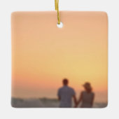 Aangepaste scriptnamen datum Kerstmis Keramisch Ornament (Voorkant)