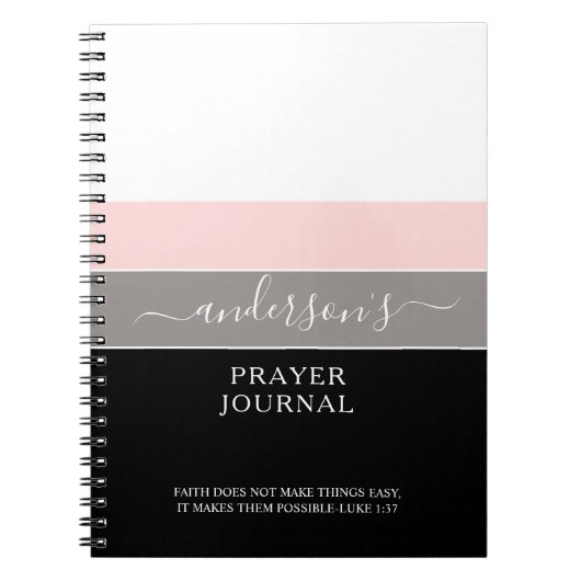 Aangepaste scripts Modern Simple Payer Journal Notitieboek (Voorkant)