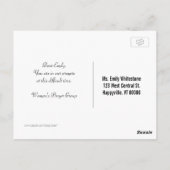 Aangepaste scripts voor Christelijk gebruik Briefkaart (Achterkant)