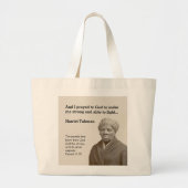 Aangepaste scripts voor HARRIET TUBMAN-offerte Grote Tote Bag (Voorkant)