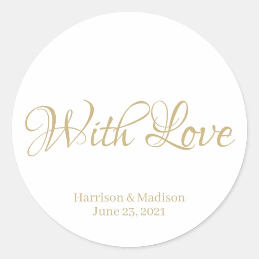 aangepaste scripttekst Weddenschap cadeaubonlabels Ronde Sticker (Voorkant)