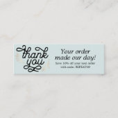 Aangepaste scriptvolgorde Hartelijk dank Mini Visitekaartje (Voorkant)