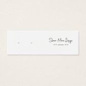 Aangepaste Scroll Mini Post Oorbel Display Kaart (Voorkant)