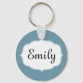 Aangepaste Scuba Blue-Sleutelhanger Sleutelhanger (Voorkant)