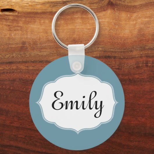 Aangepaste Scuba Blue-Sleutelhanger Sleutelhanger (Voorkant)