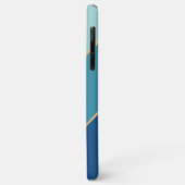 Aangepaste Seafoam Blauwe Teal Aqua Turquoise Stre Case-Mate iPhone Case (Achterkant/links)
