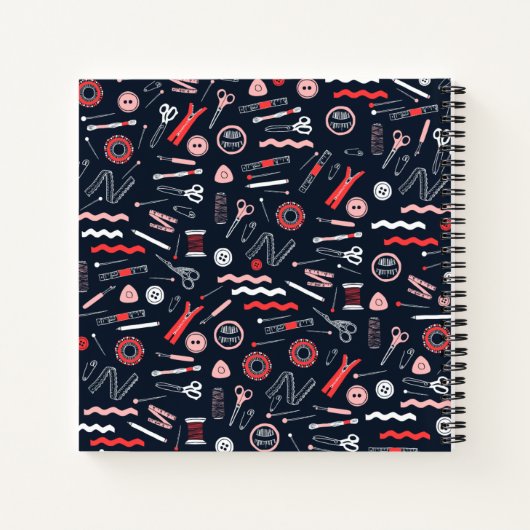 Aangepaste Seamstress-laptop Notitieboek (Achterkant)