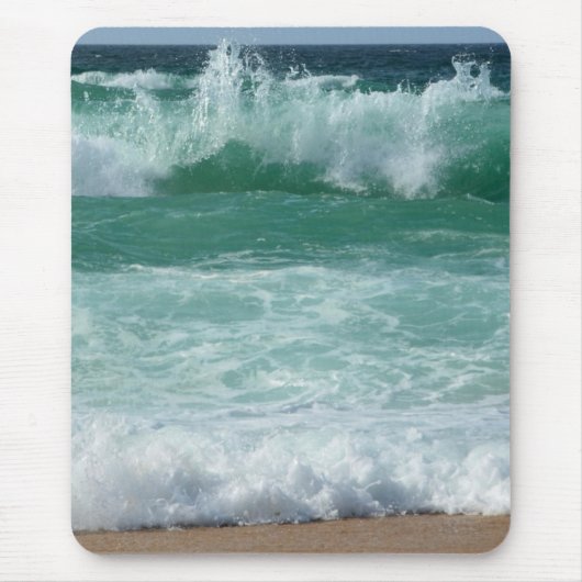 Aangepaste Seascape Zee Waves Beach Seaside Trendy Muismat (Voorkant)