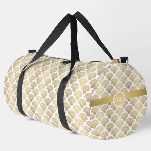 Aangepaste Seashell Duffel Bag Plunjezak (Linkerhoek)