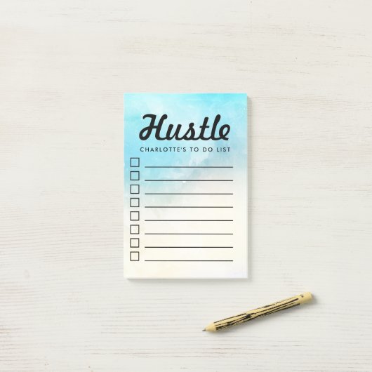 Aangepaste selectievakje om Waterverf voor verkoop Post-it® Notes (Op bureau)