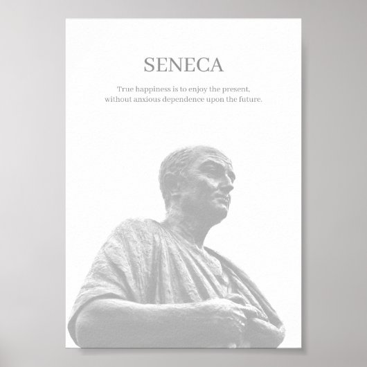 Aangepaste Seneca inspirerend offerte Poster (Voorkant)