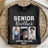 Aangepaste Senior Brother Afstuderen Foto & Naam T-shirt