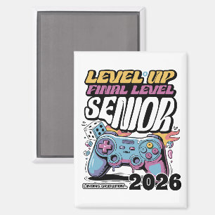 Aangepaste Senior Class van 2026, Funny Gamer Afst Magneet