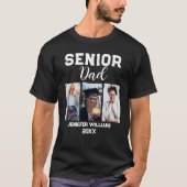 Aangepaste Senior Dad Afstuderen Foto & Naam T-shirt (Voorkant)