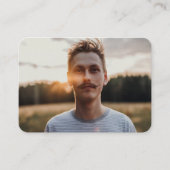Aangepaste senior foto afstudeeraankondiging informatiekaartje (Voorkant)