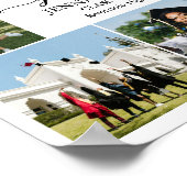 Aangepaste senior foto collage voor afstudeerders poster (Hoek)