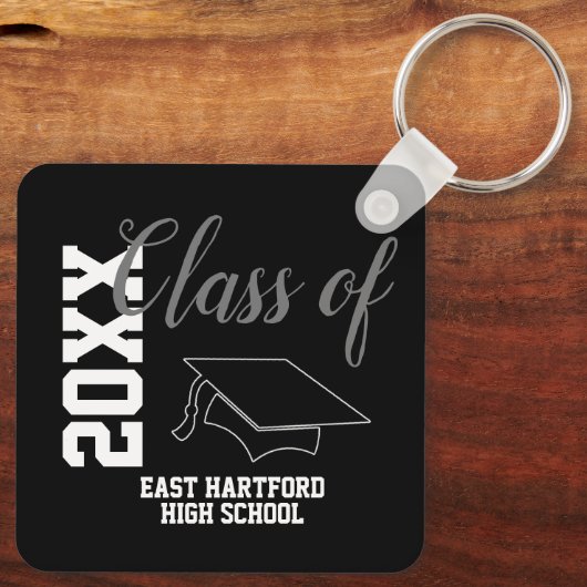 Aangepaste senior klasse 2024-Sleutelhanger Sleutelhanger (Achterkant)