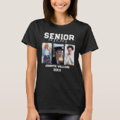 Aangepaste Senior Mom Afstuderen Foto & Naam T-shirt (Voorkant)