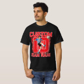 Aangepaste senior voetbalspeler, teamnaam & nummer t-shirt (Voorkant volledig)