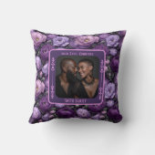 Aangepaste sentimentele bruiloft Sierkussen voor h (Achterkant)