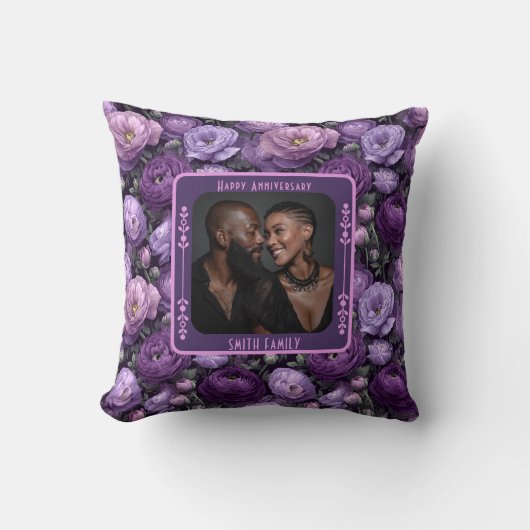 Aangepaste sentimentele bruiloft Sierkussen voor h (Voorkant)