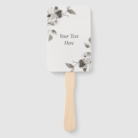 Aangepaste sepia Toned fan Party Supply Handwaaier (Voorkant)