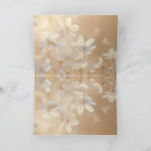 Aangepaste Sepia Witte Bloemen Bedankt (Binnen)