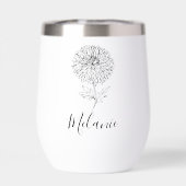Aangepaste September Aster Geboorte Bloem Gift voo (Achterkant)