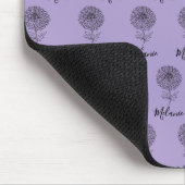 Aangepaste September Aster Geboorte Bloem Gift voo Muismat (Hoek)