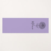 Aangepaste September Aster Geboorte Bloem Gift voo Yogamat (Voorkant (horizontaal))