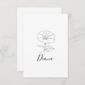 Aangepaste September Morning Glory Geboortebloem G Bedankkaart (Voorkant / Achterkant)