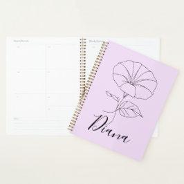 Aangepaste September Morning Glory Geboortebloem G Planner