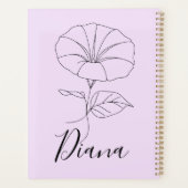 Aangepaste September Morning Glory Geboortebloem G Planner (Achterkant)