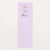 Aangepaste September Morning Glory Geboortebloem G Yogamat (Voorkant)