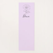 Aangepaste September Morning Glory Geboortebloem G Yogamat (Achterkant)