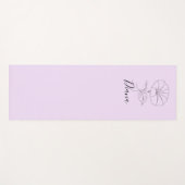 Aangepaste September Morning Glory Geboortebloem G Yogamat (Voorkant (horizontaal))