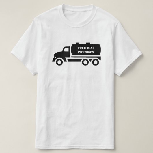 Aangepaste Septic Truck Jouw tekst T-shirt (Design voorkant)