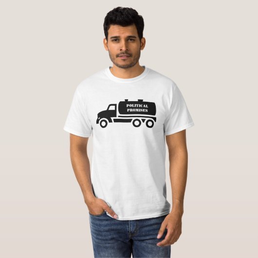 Aangepaste Septic Truck Jouw tekst T-shirt (Voorkant volledig)