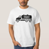 Aangepaste Septic Truck Jouw tekst T-shirt (Voorkant)