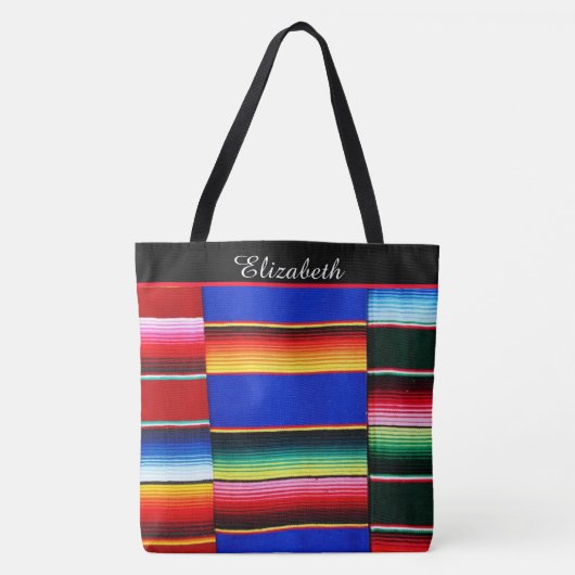 Aangepaste serapstripe tote bag (Voorkant)