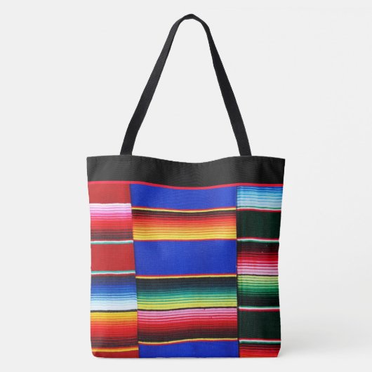 Aangepaste serapstripe tote bag (Achterkant)