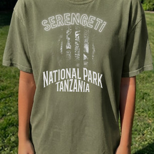 Aangepaste SerengetiNationaal park Tanzania Natuur T-shirt