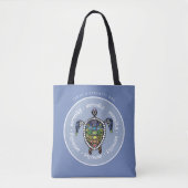 Aangepaste Serenity Turtle Chakras Tote Bag (Voorkant)