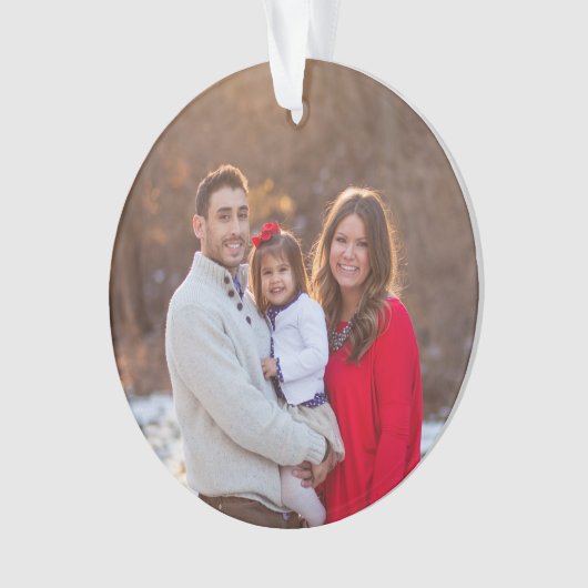 Aangepaste serie Aangepaste foto op persoonlijke f Ornament (voorkant)
