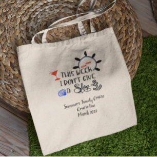 Aangepaste serie cruise Funny Ship personaliseren Tote Bag